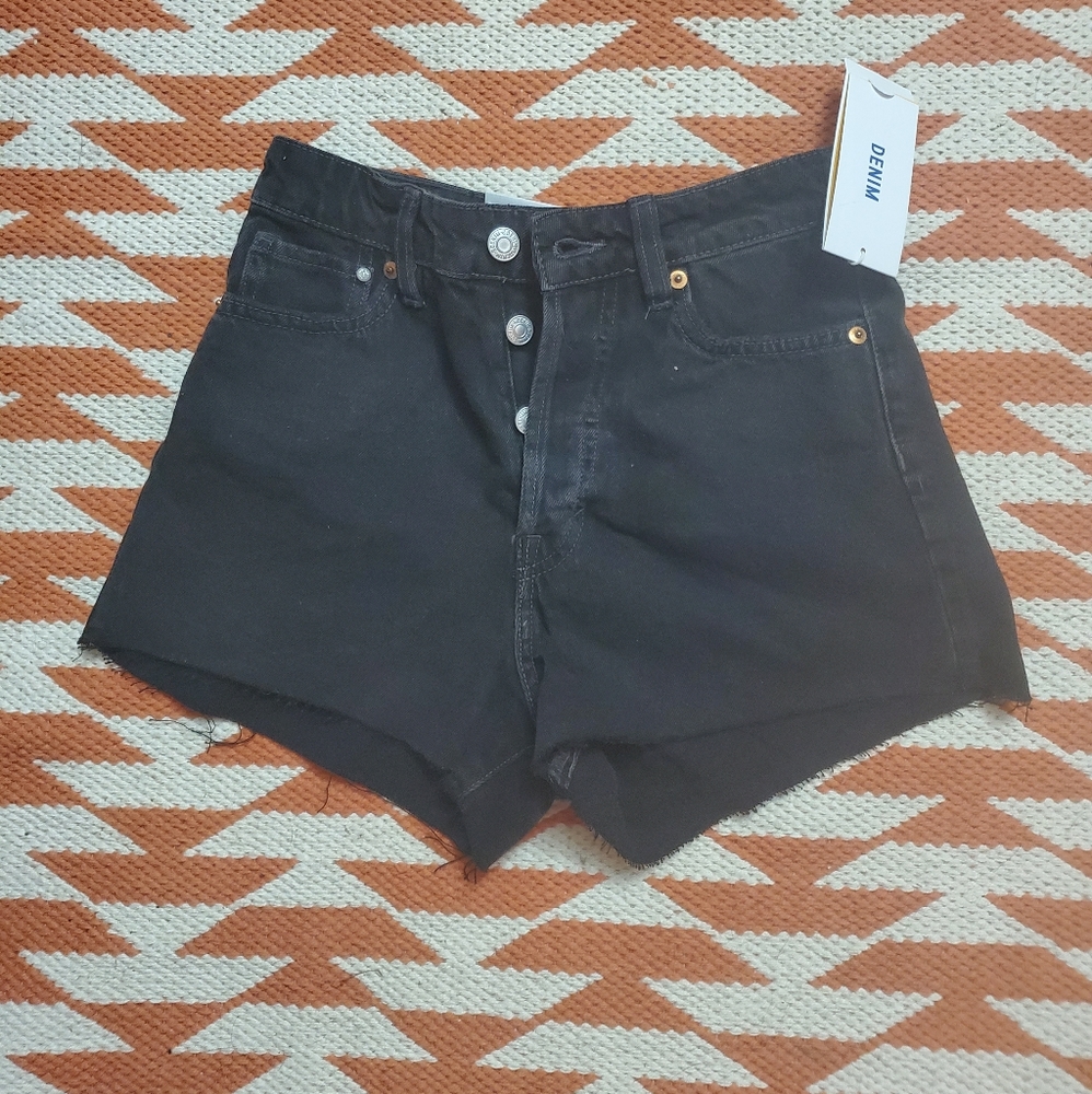 H&M High-Waisted Denim Shorts